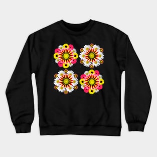 Gazania Daisies Sunflowers Gerbera Blooming Flower Blossoms Crewneck Sweatshirt